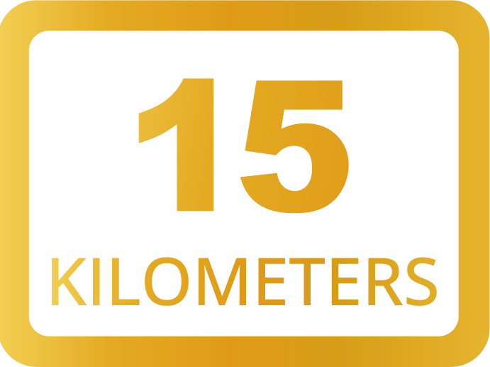 15 KILOMETERS